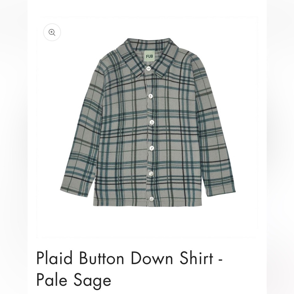 FUB Sweater, plaid, cardigan, brand new! Size 5T
